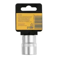 Головка торцевая шестигранная ТУНДРА, под квадрат 1/2", 21 мм, CrV