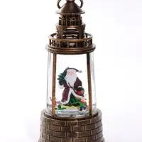 Фигура светодиодная &laquo;Маяк Дед Мороз&raquo; 10.5&times;10.5&times;24 см, музыка