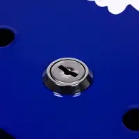 Ящик почтовый с замком, вертикальный "Филин", синий