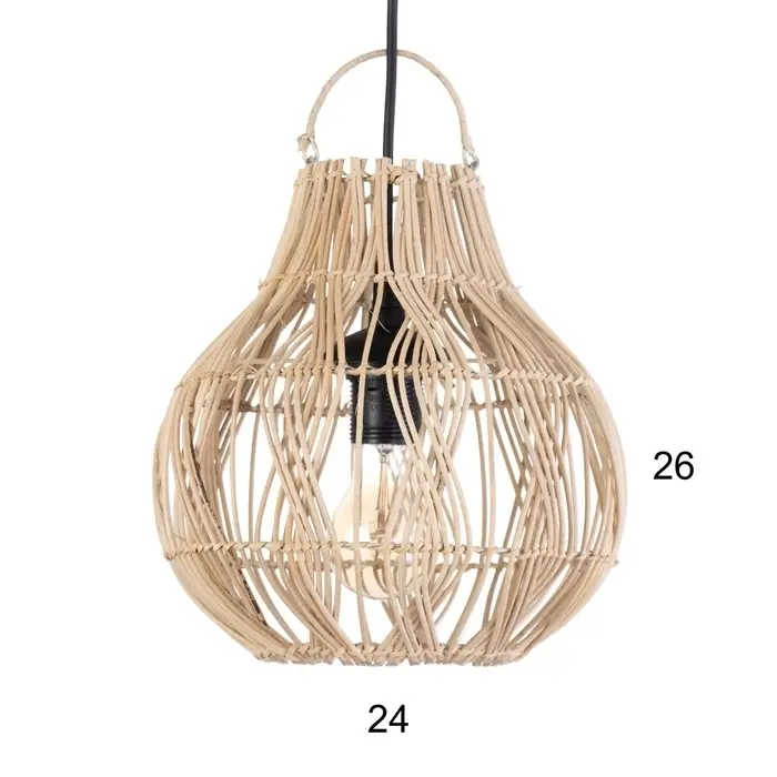 Светильник потолочный из ротанга «Диас», 1×120 Вт, Е27, 25×25×25 см Светильник потолочный из ротанга «Диас», 1×120 Вт, Е27, 25×25×25 см
