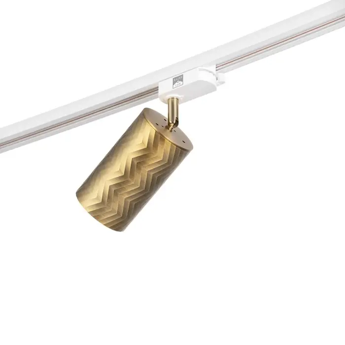 Светильник трековый BayerLux Simple &laquo;Астер&raquo; GU10, 220 В, 7.5&times;7.5&times;20 см, золото