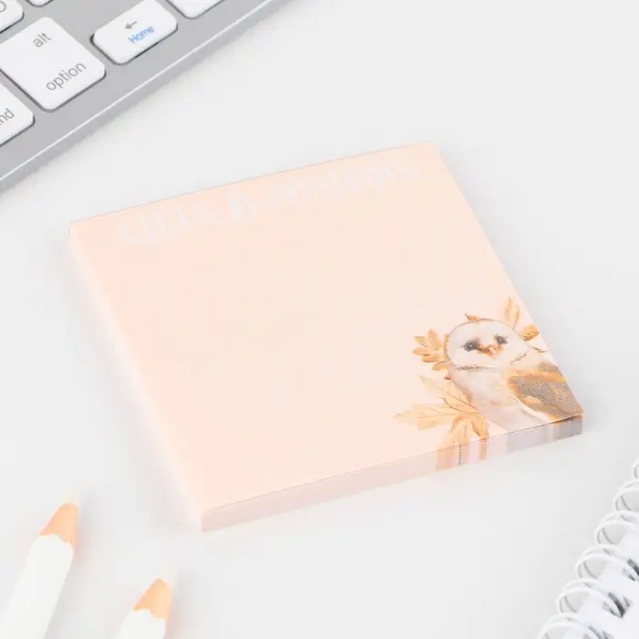 Бумажный блок для записи с отрывными листами &laquo;Лучшему учителю &raquo;, 50 листов, 7,5 см х 7,5 см.