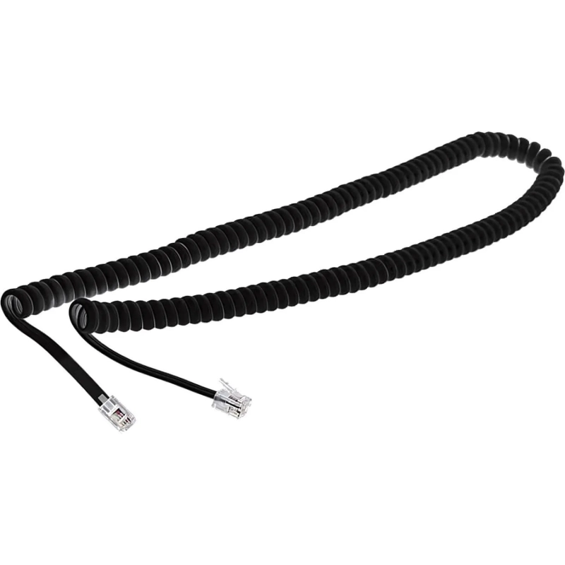 Шнур витой телефонный Rexant 2м черный (18-2023) (10шт/уп.)