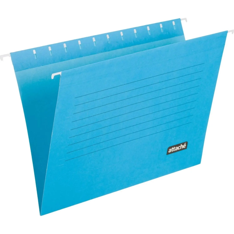 Папка подвесная&nbsp; Attache, А4, картон, синий, до 200л., 5шт/уп