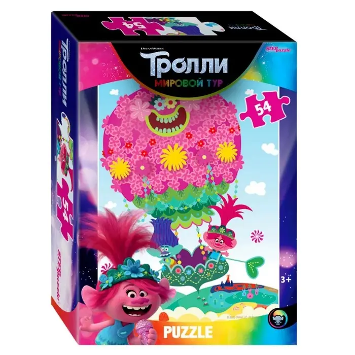 Пазл Trolls-2, 54 элемента, МИКС Пазл Trolls-2, 54 элемента, МИКС
