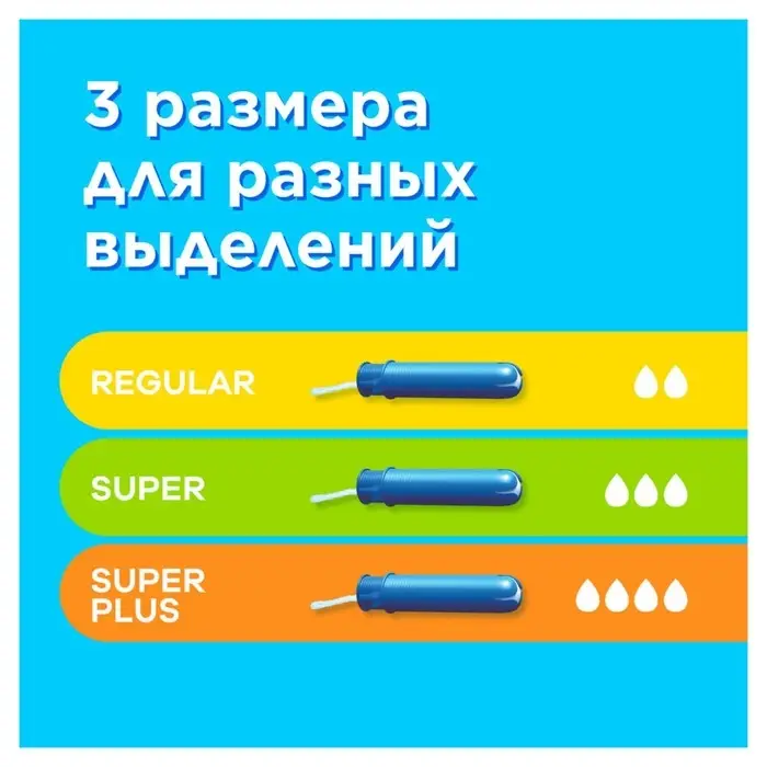 Тампоны &laquo;Tampax&raquo; Compak Super, с аппликатором 16 шт.
