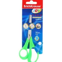 Ножницы детские для левшей 14 см, ErichKrause Joy Ergo, с закруглёнными концами лезвий и линейкой, МИКС