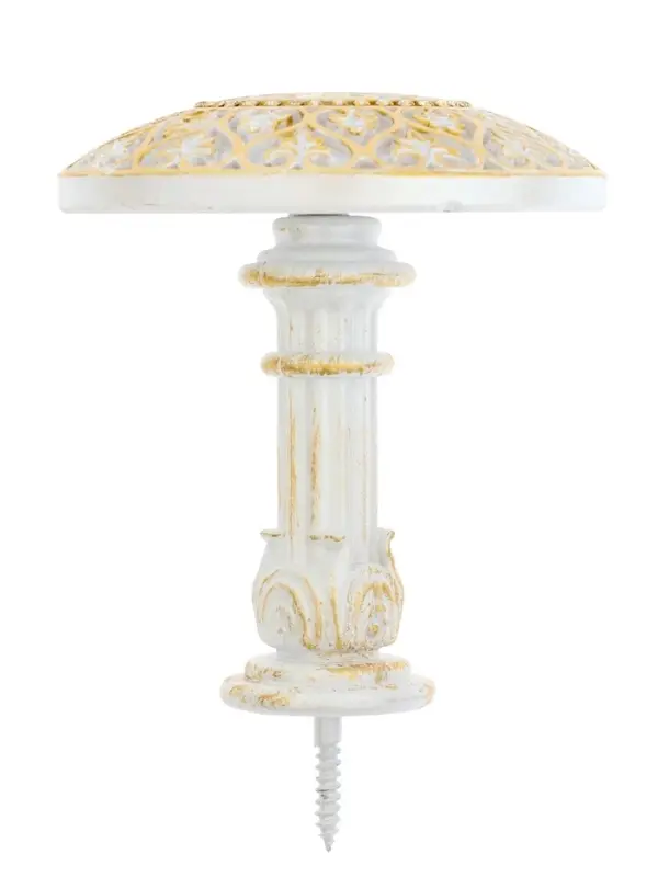 Крючок для штор CAPPIO KC211, d=9.6 мм, цвет белый с золотом, 2 шт Крючок для штор CAPPIO KC211, d=9.6 мм, цвет белый с золотом, 2 шт