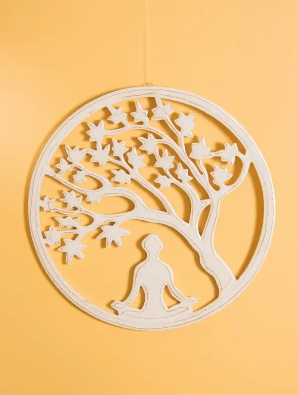 Панно "Умиротворение 2" МДФ, 40х40х1 см, цв. белый