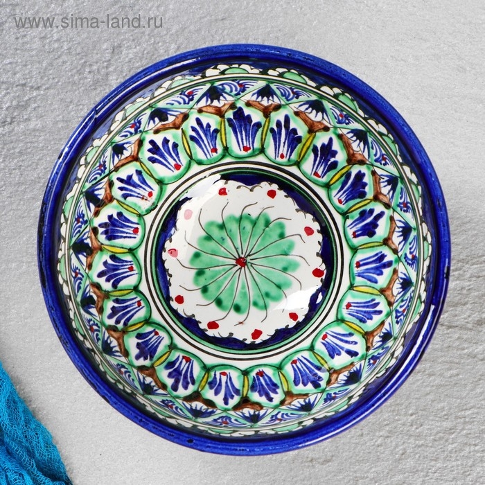 Коса Риштанская Керамика  Коса Риштанская Керамика "Узоры" 15 см, малая, микс