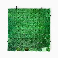 Панель с пайетками для фотозоны 30&times;30 см зеленая