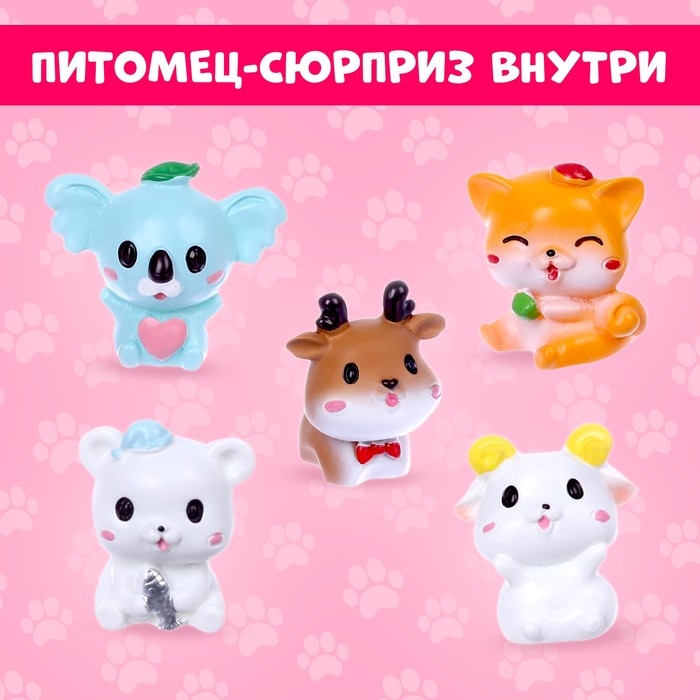 Мягкая игрушка «Лупоглазики. Кэнди-плюш: Сахарок» с питомцем, 11 см Мягкая игрушка «Лупоглазики. Кэнди-плюш: Сахарок» с питомцем, 11 см