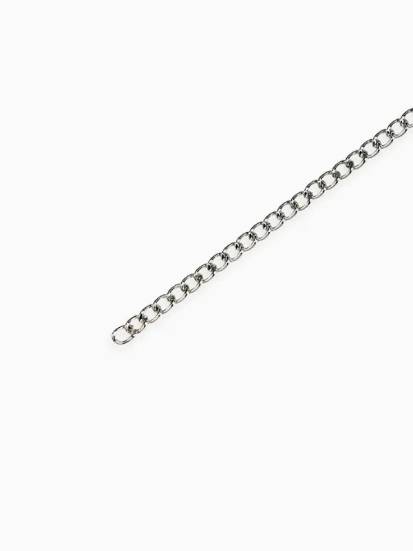 Цепочка железная без карабина на бобине, 0.3&times;0.3&times;0.1 см, L=10 м, цвет серебро