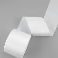 Лента атласная, 100 мм, 100&plusmn;5 м, белая
