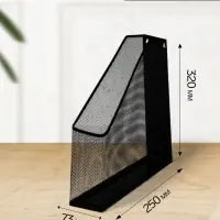 Лоток для бумаг вертикальный, 1 отделение, чёрный