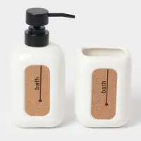Аксессуары для ванной SAVANNA &laquo;Лофт&raquo;, 2 предмета, дозатор для мыла, стакан
