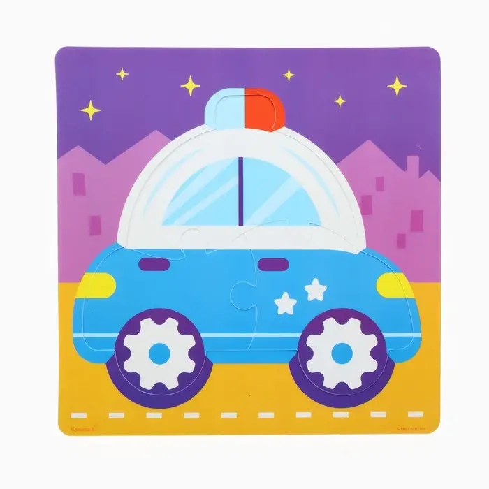 Игрушки резиновые для купания Крошка Я &laquo;Машинки&raquo;, пазл, развивающие игрушки