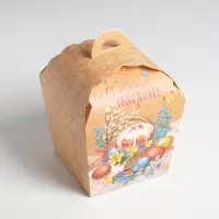 Коробка пасхальная для кулича &laquo;С Великой Пасхой&raquo;, 17&times;17&times;26 см