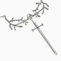 Кулон на цепочке &laquo;Готика&raquo;, меч, цвет серебро, 50 см