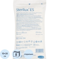 Салфетки стер 10х20см 8сл 21нит, 10шт/уп, Sterilux ES, 2321942