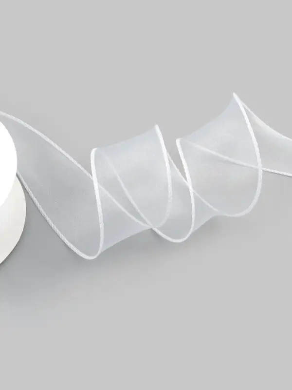 Лента капроновая &laquo;Волна&raquo;, 50 мм, 10&plusmn;1 м, белая