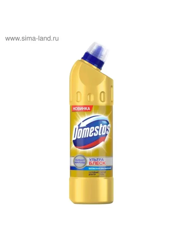 Чистящее средство Domestos &laquo;Ультра блеск&raquo;, гель, для унитаза, 500 мл