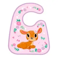 Нагрудник для кормления &laquo;Олененок&raquo; непромокаемый на липучке, с карманом