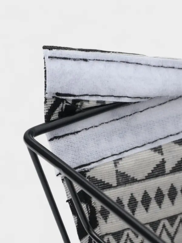 Корзина для хранения Доляна &laquo;Марокко&raquo;, 25&times;15&times;11.5 см, чёрная