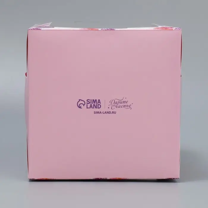Коробка под маленький торт, кондитерская упаковка, «Паттерн», 15 х 15 х 18 см Коробка под маленький торт, кондитерская упаковка, «Паттерн», 15 х 15 х 18 см