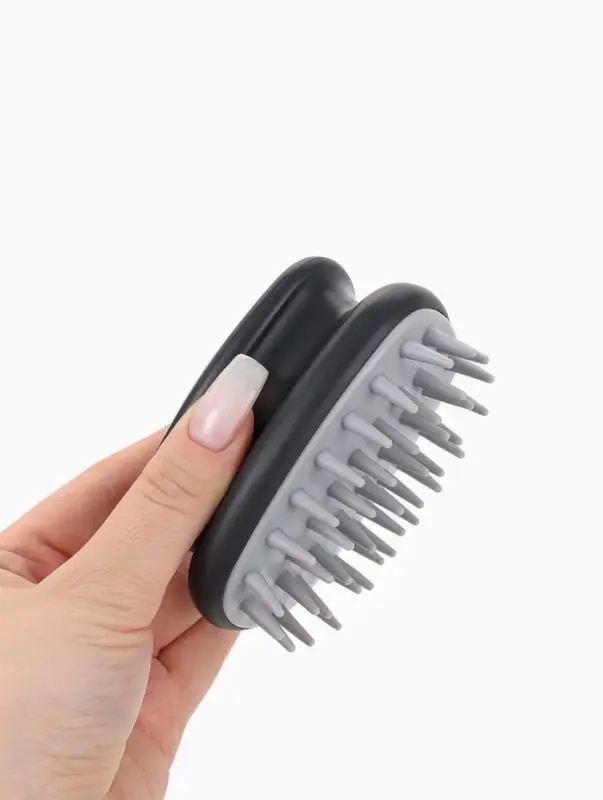 Щётка - массажёр для мытья головы, 10&times;6&times;6.2 см, в блистере, МИКС