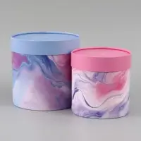 Набор шляпных коробок 2 в 1 Present, 12&times;12 см, 15&times;15 см