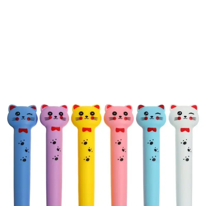 Ручка гелевая - прикол, цвет МИКС «Котик» Ручка гелевая - прикол, цвет МИКС «Котик»