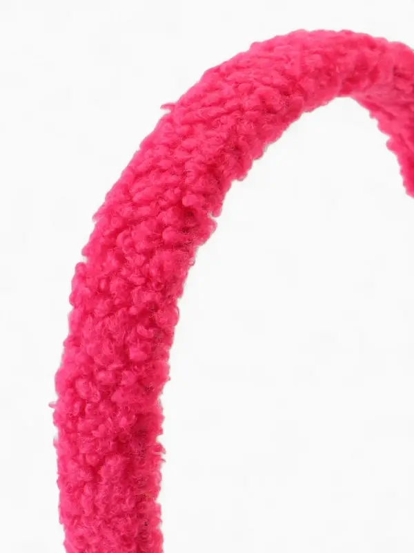 Ободок для волос плюшевый, розовый, Винкс