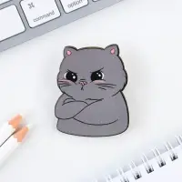 Значок деревянный &laquo;Котик&raquo;, 3.2&times;4 см