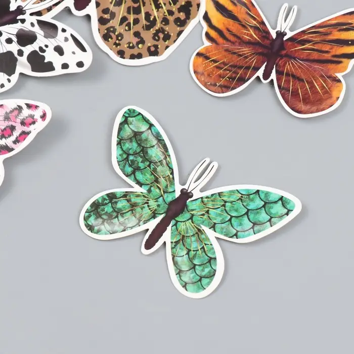 Набор магнитов на холодильник «Шкуры животных», 12 шт., картон, h=4-10 см Набор магнитов на холодильник «Шкуры животных», 12 шт., картон, h=4-10 см