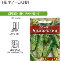 Семена Огурец "Нежинский", "Лидер", пчелоопыляемый, 20 шт