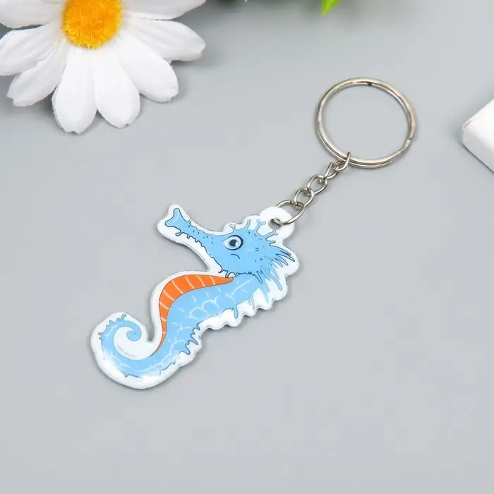 Брелок PVC "Морской конёк" 6х3,5 см