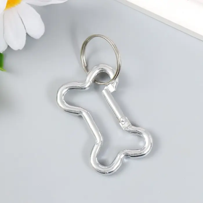 Брелок металл карабин Брелок металл карабин "Косточка" 3х4,5 см