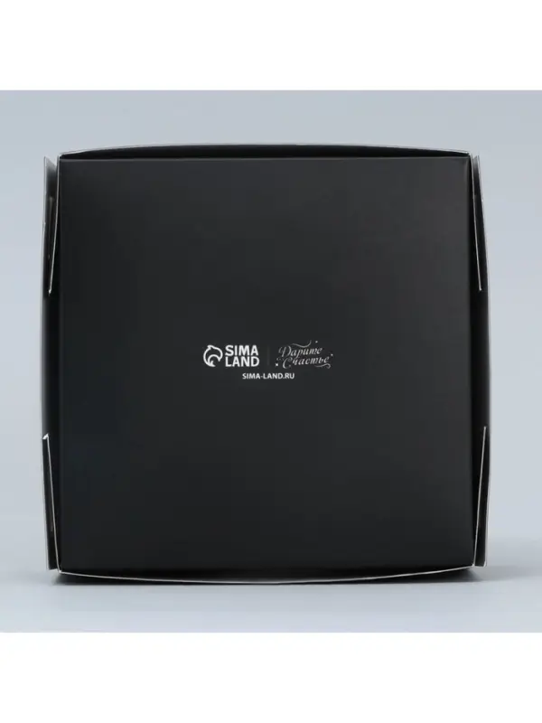 Коробка для конфет, кондитерская упаковка, 4 ячейки, &laquo;Настоящему мужчине&raquo;, 10.5&times;10.5&times;3.5 см