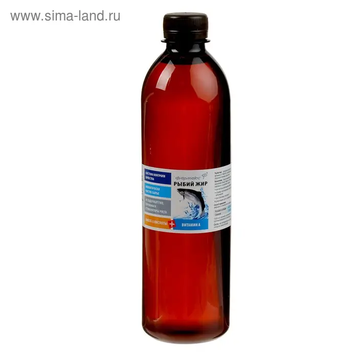 Рыбий жир ветеринарный с витамином A, для животных, 500 мл Рыбий жир ветеринарный с витамином A, для животных, 500 мл