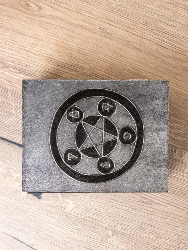 Шкатулка Шкатулка "Цветок жизни" 19х15х7 см, МДФ