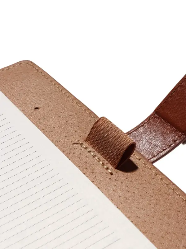 Органайзер на кольцах, C6, с хлястиком, 80л, линия, к/зам, Коричневый Органайзер на кольцах, C6, с хлястиком, 80л, линия, к/зам, Коричневый