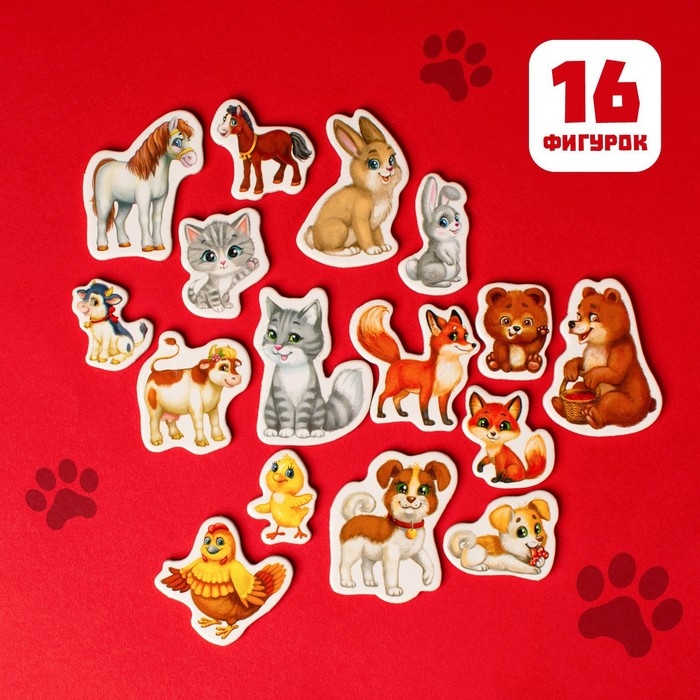 Развивающие магниты «Мамы и малыши», 16 шт. Развивающие магниты «Мамы и малыши», 16 шт.