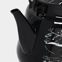 Чайник кон. с мет.р. 3,5л (черная)Черный мрамор Чайник кон. с мет.р. 3,5л (черная)Черный мрамор