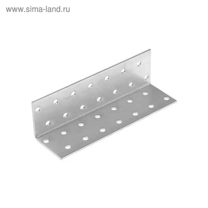 Уголок крепежный равносторонний KUR  40х40х140 цинк, 1 шт. Уголок крепежный равносторонний KUR  40х40х140 цинк, 1 шт.