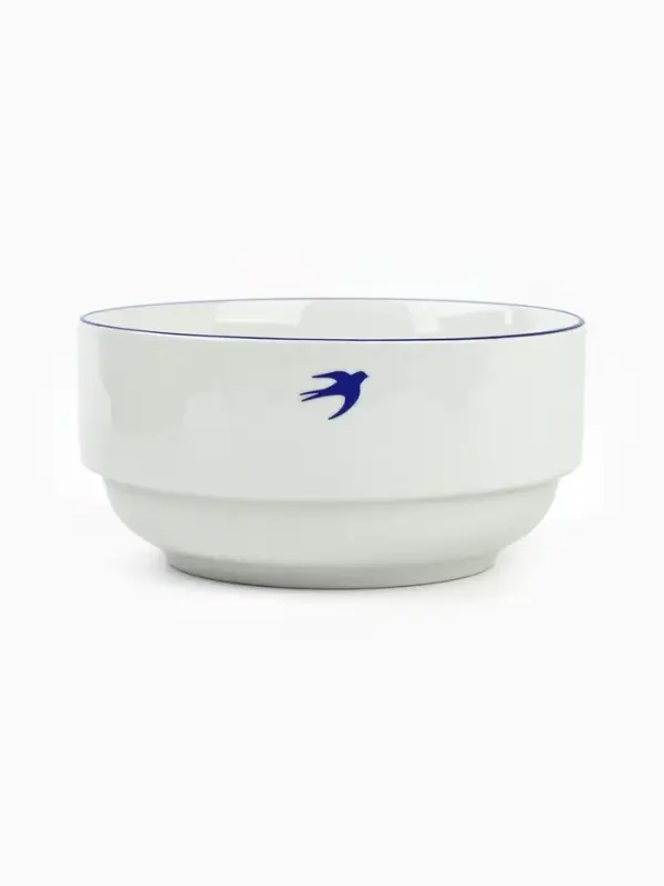 Тарелка суповая керамическая &laquo;Ласточка&raquo;, 14.6&times;7.5 см, 800 мл, ручная работа