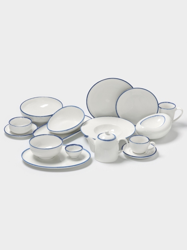 Блюдо овальное Блюдо овальное "Blue Lagoon" Magistro 30см, цвет белый, синий