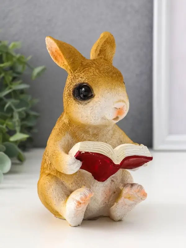 Фигурка полистоун TAKE IT EASY &laquo;Зайка читает книжку&raquo;, 10&times;8&times;15 см