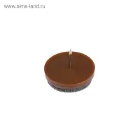 Накладка мебельная круглая ТУНДРА, d=28 мм, 8 шт., коричневая