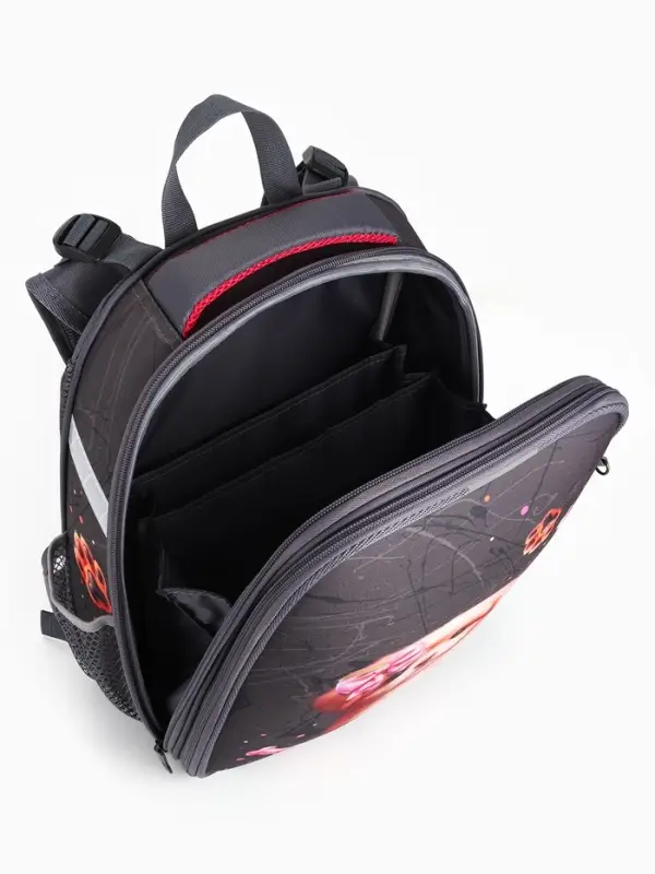 Рюкзак школьный для девочки &laquo;Щенок&raquo;, Stavia, эргономичная спинка, 30&times;16&times;38 см, серый